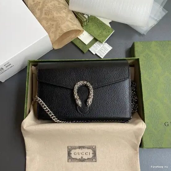 Firstbag ru mini Gucci bag Dionysus chain leather 0509